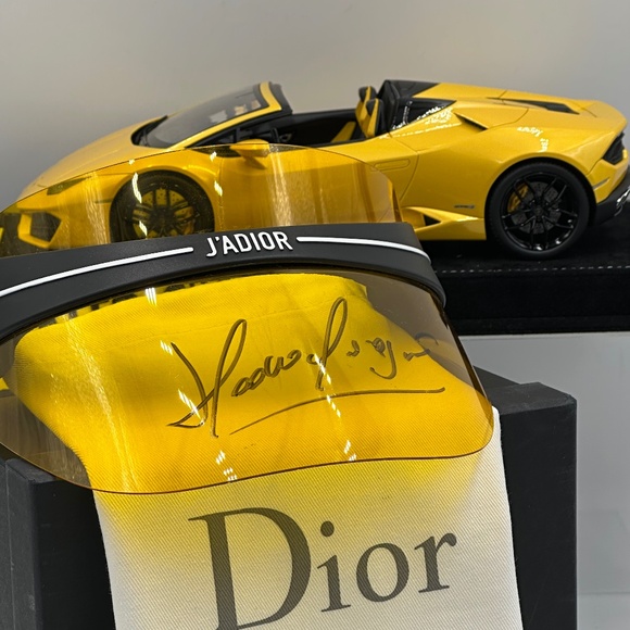 Dior Visor Autographed By Horacio Pagani PROVENANCE INCLUDED